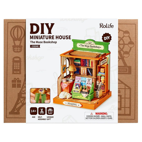 DIY Miniature House - The Muse Bookshop